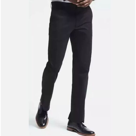 Banana Republic Dawson Chinos 100% Cotton Black Trousers Casual Size 32x30 - Picture 1 of 13